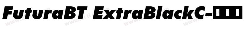 FuturaBT ExtraBlackC字体转换